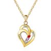 Pendant Relationship Heart Name Necklace for 3 Meaningful Necklace for Women