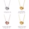personalized engraved beads necklace