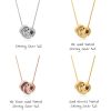 personalized engraved beads necklace