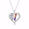 Newest Heart Birthstone Necklaces in 925 Sterling Silver