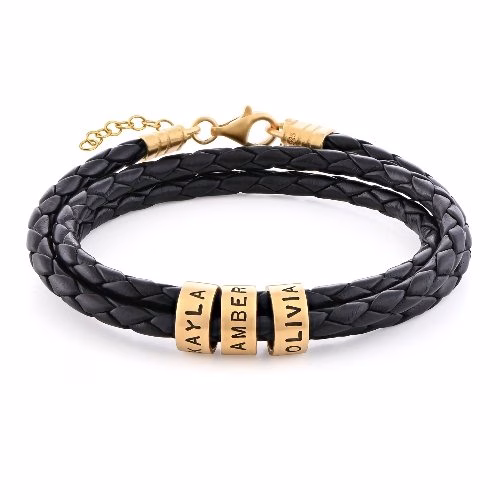 Engraved Small Gold Women Beads