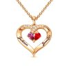 Forever Together Engraved Birthstone Necklace