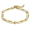 Personalized Diamond Family Name Bar Bracelet