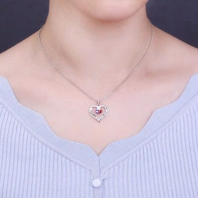 Forever Together Engraved Birthstone Necklace