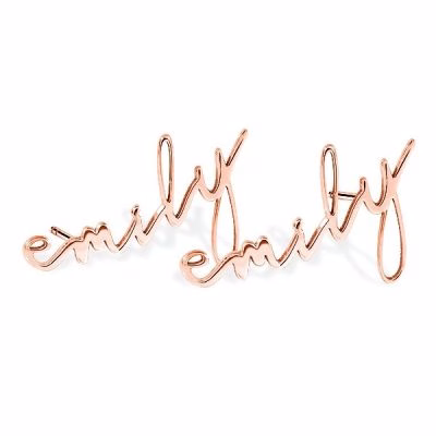 Dainty Name Earrings