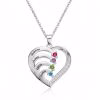 [Hot Sale] 1-6 Names Birthstone Necklace in 925 Sterling Silver