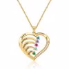 [Hot Sale] 1-6 Names Birthstone Necklace in 925 Sterling Silver