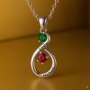 Eternal Bond – Personalized Infinity Birthstone Necklace