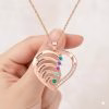 [Hot Sale] 1-6 Names Birthstone Necklace in 925 Sterling Silver