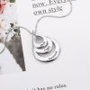 Engraved Drop Shaped Name Necklace