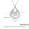 Engraved Drop Shaped Name Necklace