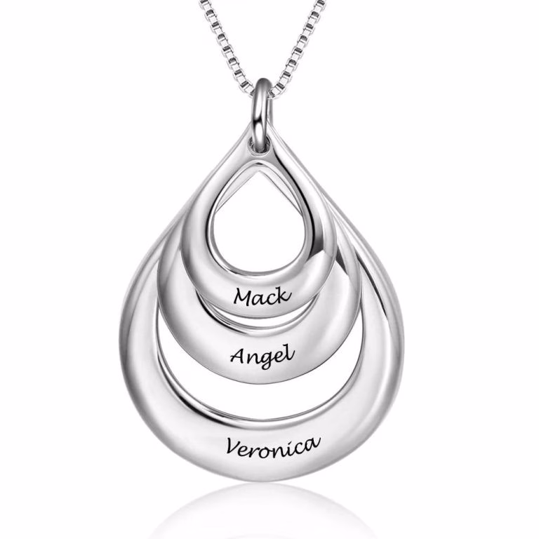 Engraved-Drop-Shaped-3-Names-Necklace-Sterling-Silv-3.jpg Engraved Drop Shaped Name Necklace