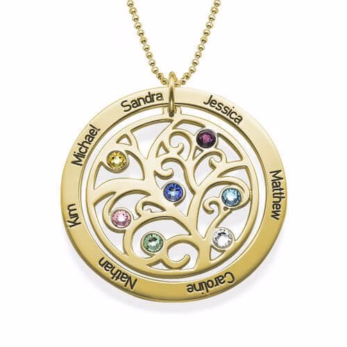 Family-Tree-Birthstone-Necklace-18k-Gold-Plated_jumbo.jpg Family Tree Birthstone Necklace - 18k Gold Plated