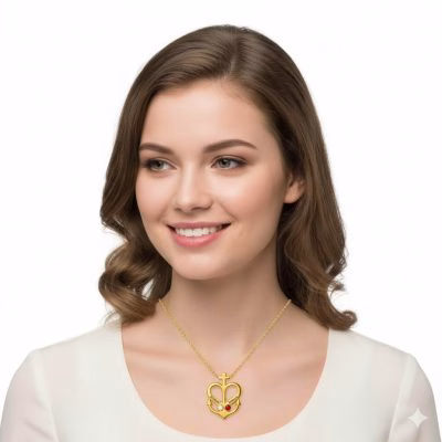 Camargue Cross  Dainty Anchor Cross  Faith Hope Love Jewelry