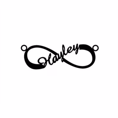 Personalized Infinity Name Necklace Sterling Silver