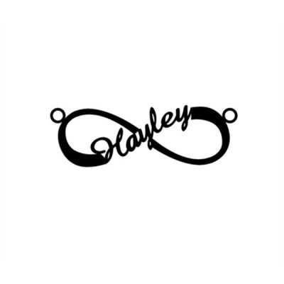 Personalized Infinity Name Necklace Sterling Silver