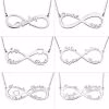 Personalized Infinity Name Necklace Sterling Silver