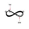 Personalized Infinity Name Necklace Sterling Silver