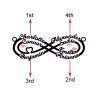 Personalized Infinity Name Necklace Sterling Silver