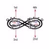 Personalized Infinity Name Necklace Sterling Silver