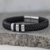 Personalized  men leather High-end  bracelet