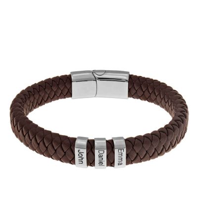 Personalized  men leather High-end  bracelet