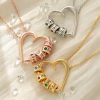 personalized sweetheart birthstone necklace