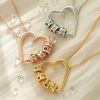personalized sweetheart birthstone necklace