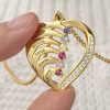 [Hot Sale] 1-6 Names Birthstone Necklace in 925 Sterling Silver