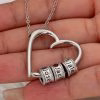 personalized sweetheart birthstone necklace