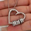 personalized sweetheart birthstone necklace