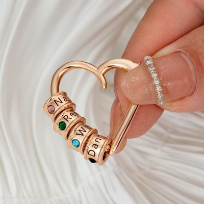 personalized sweetheart birthstone necklace
