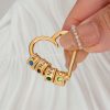personalized sweetheart birthstone necklace