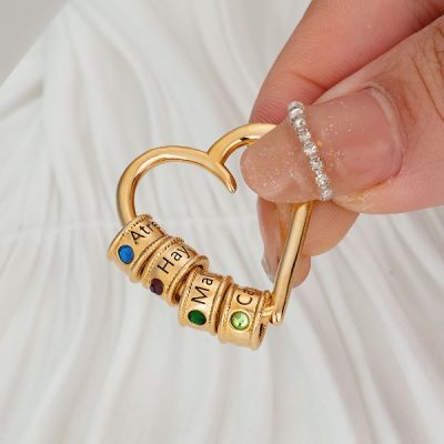 personalized sweetheart birthstone necklace