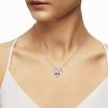 Forever Love Engraved Heart 2 Birthstone Necklace