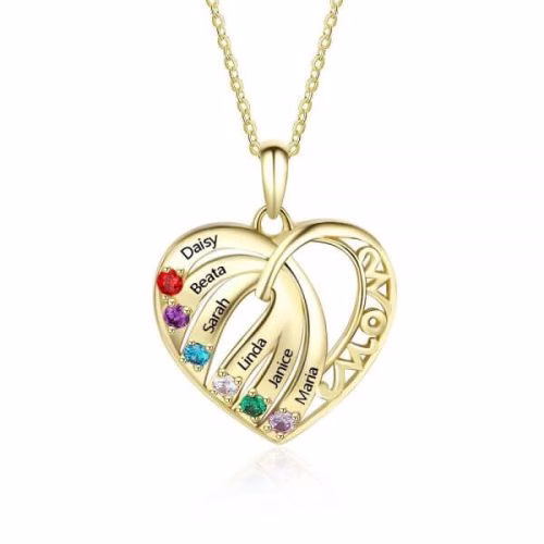 [2021 Hot Sale] Gifts for Mom 925 Sterling Silver Birthstone Necklace
