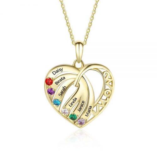 [2021 Hot Sale] Gifts for Mom 925 Sterling Silver Birthstone Necklace