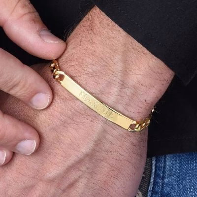 ID Engraved Men Bracelet