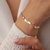 sterling silver 925 Name Bracelet Personalized With Birthstone