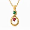 Eternal Bond – Personalized Infinity Birthstone Necklace