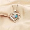 Forever Together Engraved Birthstone Necklace