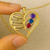 Personalized New artwork 925 Silver Family Necklace