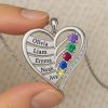 Personalized New artwork 925 Silver Family Necklace