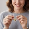 Newest Heart Birthstone Necklaces in 925 Sterling Silver
