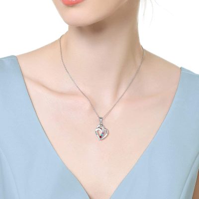 Pendant Relationship Heart Name Necklace for 3 Meaningful Necklace for Women