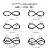 Personalized 925 sterling silver women infinity bracelet