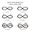 Personalized 925 sterling silver women infinity bracelet