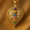Eternal Family Bond Personalized birthstone  Family Name  necklace