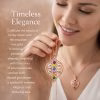 Eternal Family Bond Personalized birthstone  Family Name  necklace