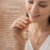 Eternal Family Bond Personalized birthstone  Family Name  necklace